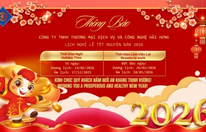 Thông báo lịch nghỉ Tết Nguyên Đán 2026